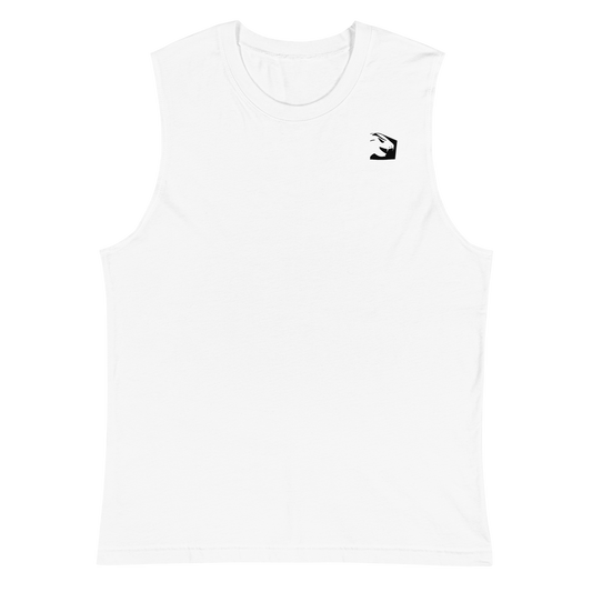 White Minimalistic Muscle Shirt